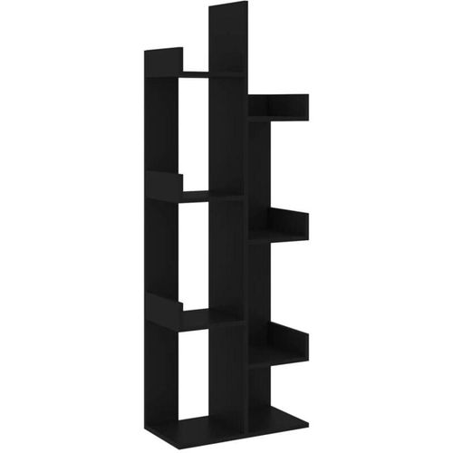 8720286645901 - Bonnevie - Bücherregal Schwarz 48x255x140 cm Holzwerkstoff vidaXL78416