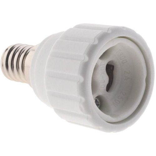 3545411407972 - Adapter-Fassung E14 zu GU10 zum Schrauben - schwer entflammbar Zenitech