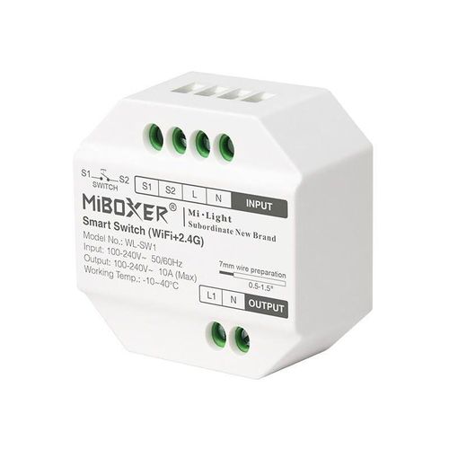 6970602181824 - Ledkia - LED-Dimmer triac rf kompatible mit Taster MiBoxer TRI-C1 25 mm