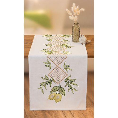 9010251108296 - Stickläufer Toskana Zitronen