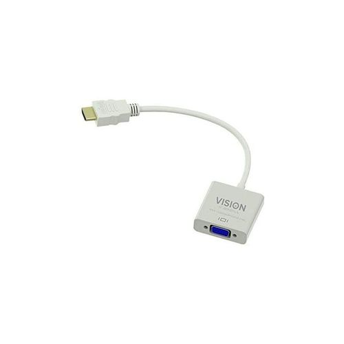 4191274000004 - Tc-hdmivga hdmi vga Kabeladapter White - Kabeladapter (hdmi vga Stecker   Buchse Weiß) - Vision