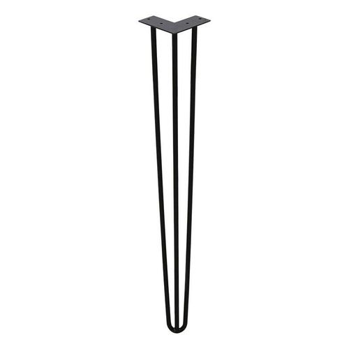 9051291200748 - 4x pieds en épingle Hairpin Legs Pieds de table acier diy Patins de table Pieds de table interchangeables 3 étriers-45cm - Swanew