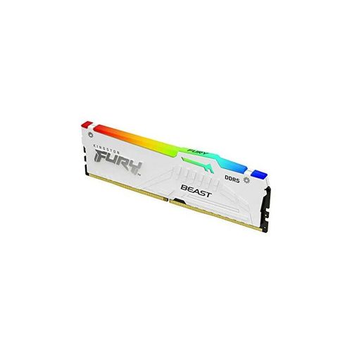 0740617333862 - FURY Beast RGB DDR5-5200 - 32GB - CL40 - Dual Channel (2 Stück) - Unterstützt Intel XMP - Weiß mit RGB 0740617333862 - FURY Beast RGB DDR5-5200 - 32GB - CL40 - Dual Channel (2 Stück) - Unterstützt Intel XMP - Weiß mit RGB