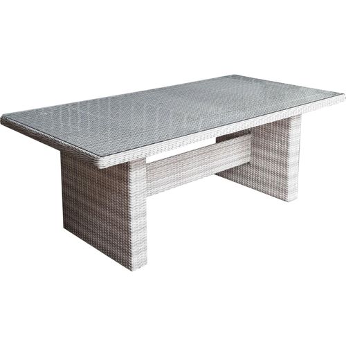 4041908118202 - Polyrattan Gartentisch 200x100 Glastisch Esstisch Gartenmöbel Tisch Metall 4041908118202 - Polyrattan Gartentisch 200x100 Glastisch Esstisch Gartenmöbel Tisch Metall