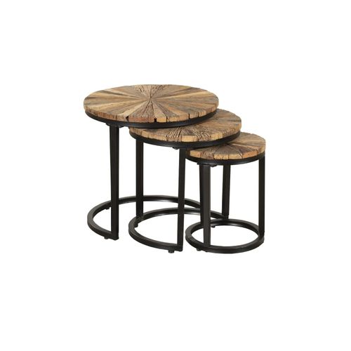 4041908127792 - INTERIA Home & Living Beistelltisch MANDYA 3er Set Tisch Wohnzimmer Altholz 4041908127792 - INTERIA Home & Living Beistelltisch MANDYA 3er Set Tisch Wohnzimmer Altholz