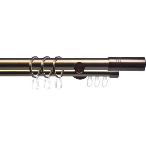 4016318375729 - Gardinenstange CELZYLIN02SG2L Gr 3 braun (bronzefarben) L200cm Ø25mm Metall Gardinenstangen 2-läufig im Fixmaß Ø 25 20 mm 4016318375729 - Gardinenstange CELZYLIN02SG2L Gr 3 braun (bronzefarben) L200cm Ø25mm Metall Gardinenstangen 2-läufig im Fixmaß Ø 25 20 mm