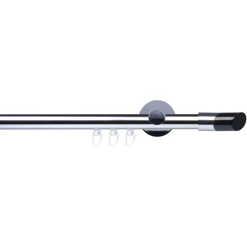 4016318372469 - Gardinenstange Innenlaufgarnitur 20 mm Piano Gibraltar Gardinenstangen Gr L 120 cm Ø 2 mm 1 St 1 läufig grau (chromfarben) Gardinenstange Gardinenstangen Wandmontage Komplett