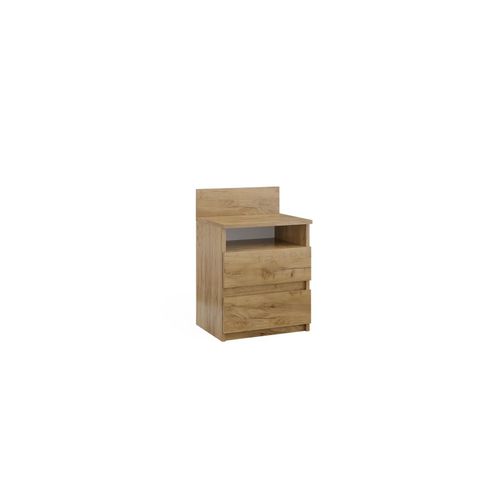 4066731326570 - Nachttisch Monty 396 x 591 cm Goldkraft Eiche Nachtschrank mit 2 Schubfächer 4066731326570 - Nachttisch Monty 396 x 591 cm Goldkraft Eiche Nachtschrank mit 2 Schubfächer