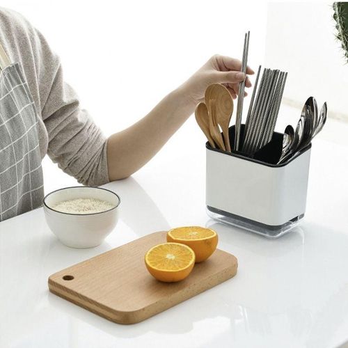 5902734873798 - Abtropfgestell für Spülbeckenbesteck Organizer – Schwarz 5902734873798 - Abtropfgestell für Spülbeckenbesteck Organizer – Schwarz