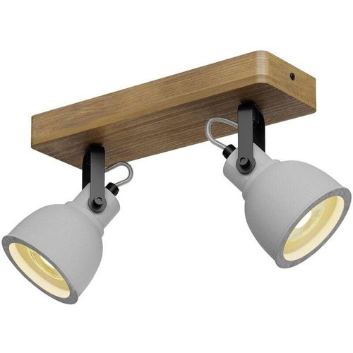 4251096570571 - Lindby - Beton led Deckenleuchte Mitis aus Beton Holz für Wohnzimmer & Esszimmer von