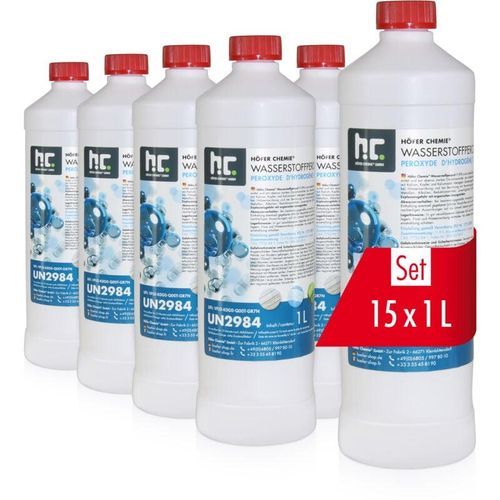 4250463114745 - 15x 1 l Wasserstoffperoxid 119%