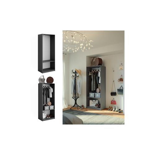 4066731451326 - Kleiderschrank Elmo Anthrazit 80 x 200 cm Vicco