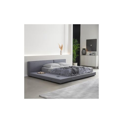 4058166293411 - HOME DELUXE - Bett mit Ablage GALAXIS Größe 180 x 200 cm Farbe Grau Bett Mit Matratze 180X200 4058166293411 - HOME DELUXE - Bett mit Ablage GALAXIS Größe 180 x 200 cm Farbe Grau Bett Mit Matratze 180X200