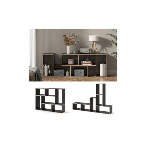 4066731351961 - Regal Tetris 1128 x 564 cm Anthrazit Nordik 2er-Set Standregal modern