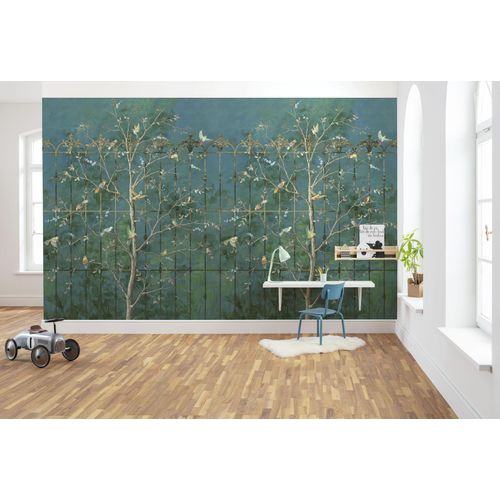 4055065200694 - Fototapete KOMAR Digitaldruck Vlies - Birdsong Breeze - Größe 400 x 250 cm bunt (blaugrün) Rollen Vlies Tapeten Wohnzimmer Schlafzimmer 4055065200694 - Fototapete KOMAR Digitaldruck Vlies - Birdsong Breeze - Größe 400 x 250 cm bunt (blaugrün) Rollen Vlies Tapeten Wohnzimmer Schlafzimmer