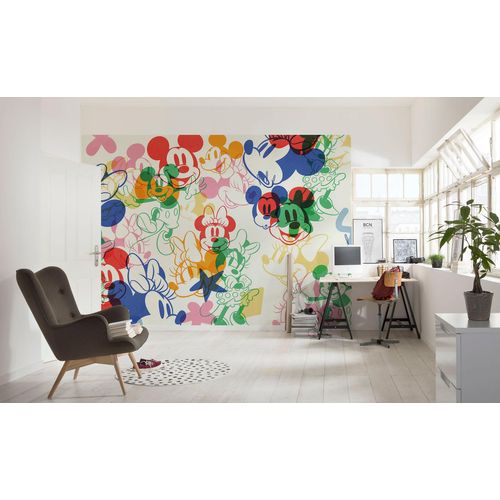 4055065411205 - Fototapete KOMAR Digitaldruck Vlies - Mickey and Minnie Mixture - Größe 400 x 250 cm bunt Rollen Vlies Tapeten Kinderzimmer 4055065411205 - Fototapete KOMAR Digitaldruck Vlies - Mickey and Minnie Mixture - Größe 400 x 250 cm bunt Rollen Vlies Tapeten Kinderzimmer
