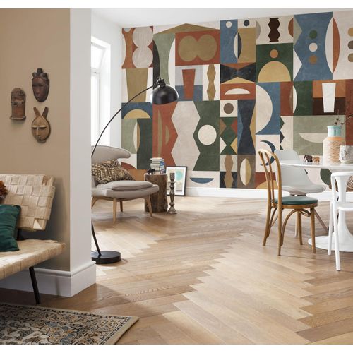 4055065200557 - Fototapete KOMAR Digitaldruck Vlies - Tribal Tiles - Größe 400 x 250 cm bunt Rollen Vlies Tapeten Wohnzimmer Schlafzimmer 4055065200557 - Fototapete KOMAR Digitaldruck Vlies - Tribal Tiles - Größe 400 x 250 cm bunt Rollen Vlies Tapeten Wohnzimmer Schlafzimmer
