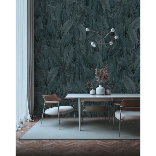 4055065200519 - Fototapete KOMAR Digitaldruck Vlies - Bain de Feuilles - Größe 300 x 250 cm bunt (blaugrün) Rollen Vlies Tapeten Wohnzimmer Schlafzimmer 4055065200519 - Fototapete KOMAR Digitaldruck Vlies - Bain de Feuilles - Größe 300 x 250 cm bunt (blaugrün) Rollen Vlies Tapeten Wohnzimmer Schlafzimmer