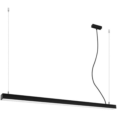 5903282715356 - Sollux - Integrated led 145cm Linear Straight Bar Pendant Light Black 3000K Integrierte led 145cm Linear Straight Bar Pendelleuchte Schwarz 3000K