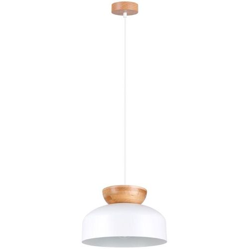 5903282773226 - SL1350 Hängeleuchte marion E27 1 x max15W led Stahl weiß Holz natural H130cm Ø295cm dimmbar - Sollux 5903282773226 - SL1350 Hängeleuchte marion E27 1 x max15W led Stahl weiß Holz natural H130cm Ø295cm dimmbar - Sollux