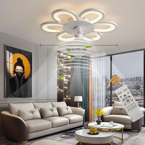 0749767388777 - Gojoy - Deckenventilator mit Beleuchtung Licht Fernbedienung Deckenlampe Wohnzimmer led