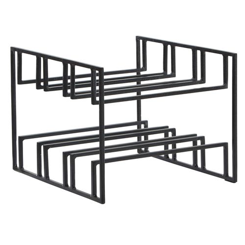 4251757711664 - Finebuy - Weinflaschenhalter für 6 Flaschen 29x21x25 cm Weinregal Schwarz Metall Flaschenhalter Eisen Modern Weinständer Weinhalter Tisch Küche 4251757711664 - Finebuy - Weinflaschenhalter für 6 Flaschen 29x21x25 cm Weinregal Schwarz Metall Flaschenhalter Eisen Modern Weinständer Weinhalter Tisch Küche