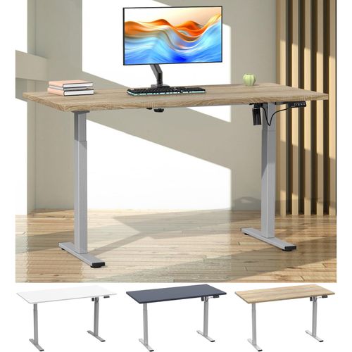 4051814435683 - Höhenverstellbarer Schreibtisch stufenlos 71-120 cm elektrisch höhenverstellbar Computerisch Maße 140x50 Bürotisch Lona 4051814435683 - Höhenverstellbarer Schreibtisch stufenlos 71-120 cm elektrisch höhenverstellbar Computerisch Maße 140x50 Bürotisch Lona