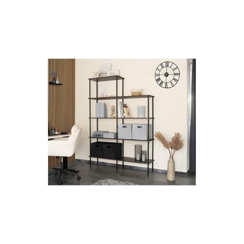 4058166301154 - HOME DELUXE Regal INDU Dark Oak 140 x 35 x 196 cm - versch Ausführungen 4058166301154 - HOME DELUXE Regal INDU Dark Oak 140 x 35 x 196 cm - versch Ausführungen