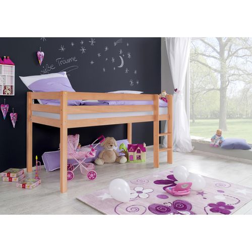 4250468503216 - Hochbett ALEX Buche massiv natur 90 x 200 cm holzfarben 4250468503216 - Hochbett ALEX Buche massiv natur 90 x 200 cm holzfarben
