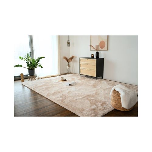 4058166280794 - Hochflor Teppich sofi Farbe Beige Größe 110 x 60 cm Teppich Hochflorteppich Flor Wohnzimmer - Home Deluxe