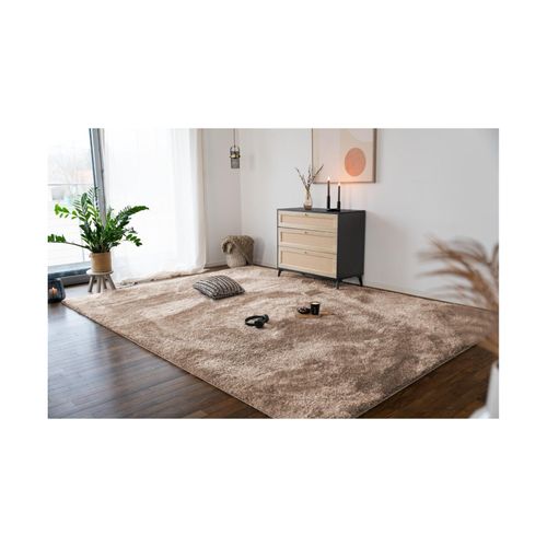 4058166280831 - Hochflor Teppich sofi Farbe Braun Größe 110 x 60 cm Teppich Hochflorteppich Flor Wohnzimmer - Home Deluxe