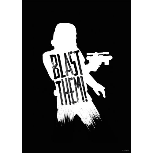 4055065190704 - KOMAR Wandbild Star Wars Silhouette Quotes Stormtrooper Bilder Kinderzimmer Schlafzimmer Wohnzimmer Gr B H 50 cm x 70 cm Kunstdruck-Bild-Poster-Wandbild 1 St bunt Kunstdrucke