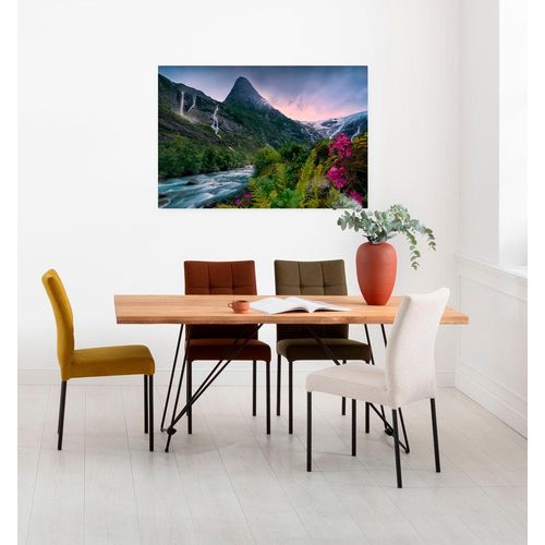 4055065032073 - Leinwandbild KOMAR Scandinavian Paradise Bilder Gr B H T 90 cm x 60 cm x 2 cm Landschaftsaufnahme Baum-Blätter-Natur-Berge-Blumen-Foto-Jahreszeiten-Landschaft-Meer-Strand-Palmen Querformat 1 St bunt Leinwandbilder 90x60 cm (Breite x Höhe) Keilrahmenbild