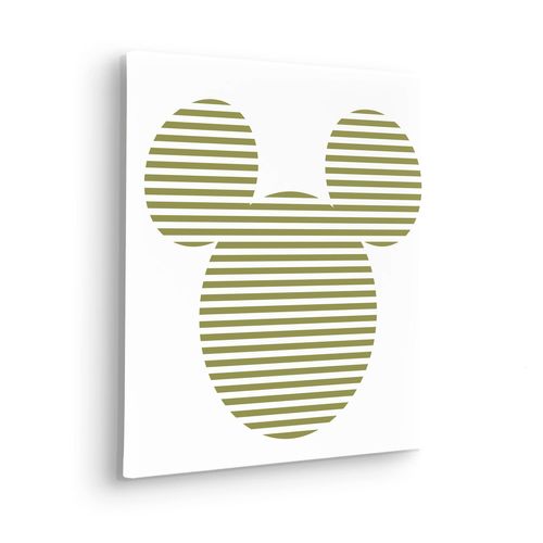 4055065030253 - Wandbild KOMAR Mickey Horizontal Stripes Bilder Gr Ø 1 St bunt Kunstdrucke Keilrahmenbild - Mickey Horizontal Stripes Größe 40 x cm