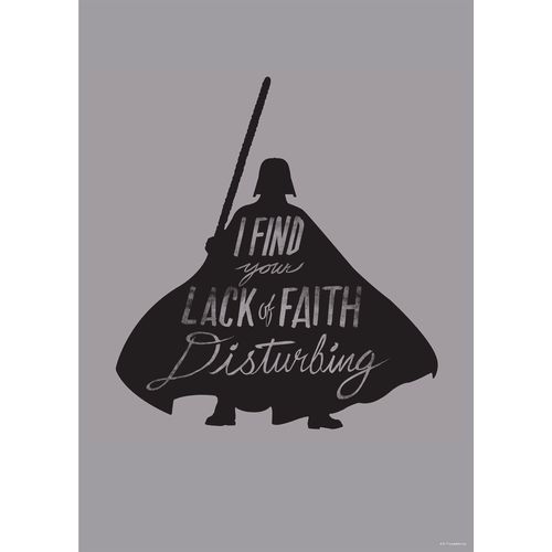 4055065190797 - KOMAR Wandbild Star Wars Silhouette Quotes Vader Bilder Kinderzimmer Schlafzimmer Wohnzimmer Gr B H 50 cm x 70 cm Kunstdruck-Bild-Poster-Wandbild 1 St bunt Kunstdrucke