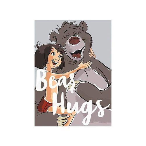 4055065160370 - KOMAR Poster Bear Hug Bilder Kinderzimmer Schlafzimmer Wohnzimmer Gr B H 50 cm x 70 cm Disney 1 St bunt Poster