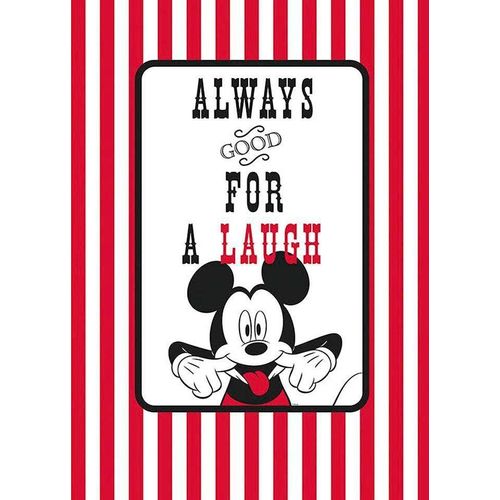 4055065161155 - KOMAR Poster Mickey Mouse Laugh Bilder Kinderzimmer Schlafzimmer Wohnzimmer Gr B H 50 cm x 70 cm Disney 1 St bunt Poster