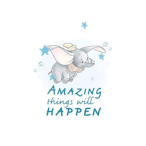 4055065160707 - KOMAR Poster Dumbo Amazing Bilder Kinderzimmer Schlafzimmer Wohnzimmer Gr B H 50 cm x 70 cm Disney 1 St bunt Poster
