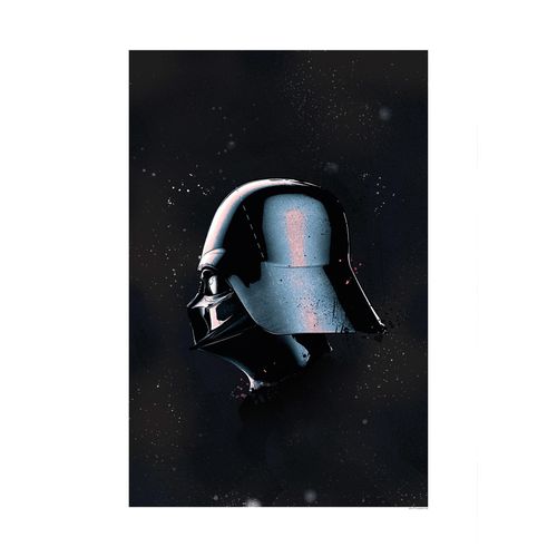 4055065162565 - KOMAR Poster Star Wars Classic Helmets Vader Bilder Gr B H 50 cm x 70 cm Star Wars schwarz-weiß (schwarz weiß) Poster Bilder