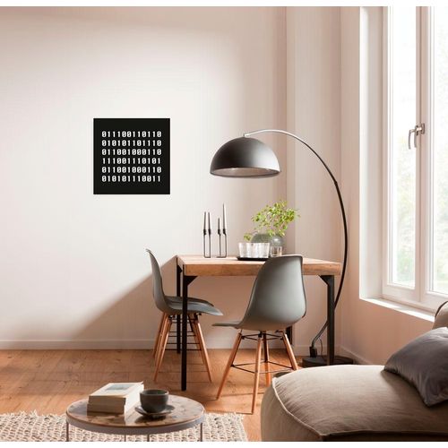 4055065030802 - Wandbild KOMAR Typo Naughty Binary Bilder Gr Ø 1 St schwarz (schwarz weiß) Kunstdrucke Keilrahmenbild - Typo Naughty Binary Größe 40 x cm
