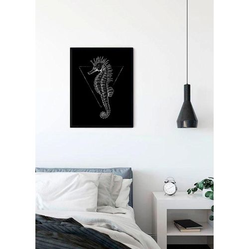 4055065152344 - KOMAR Poster Sea Horse Black Bilder Kinderzimmer Schlafzimmer Wohnzimmer Gr B H 50 cm x 70 cm Tiere 1 St bunt Poster 4055065152344 - KOMAR Poster Sea Horse Black Bilder Kinderzimmer Schlafzimmer Wohnzimmer Gr B H 50 cm x 70 cm Tiere 1 St bunt Poster