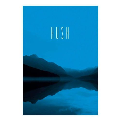 4055065153914 - KOMAR Poster Word Lake Hush Blue Bilder Kinderzimmer Schlafzimmer Wohnzimmer Gr B H 50 cm x 70 cm Natur 1 St bunt Poster