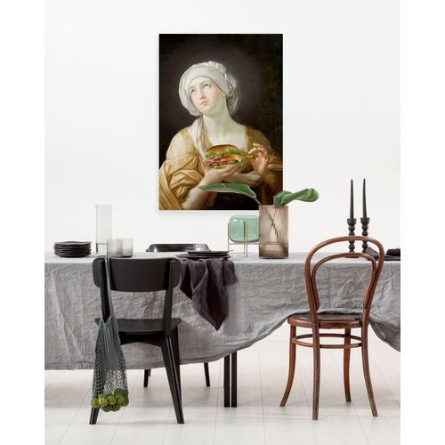 4055065031304 - Leinwandbild KOMAR Heal-thy Burger Bilder Gr B 60 cm 1 St bunt Leinwandbilder 60x90 cm (Breite x Höhe) Keilrahmenbild