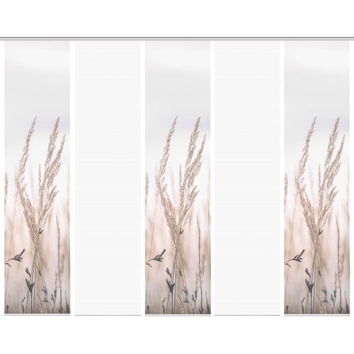 4056751415644 - Schiebegardine VISION S RELVA Gardinen Gr 260 cm Paneelwagen 60 cm beige (natur) DIGITALDRUCK