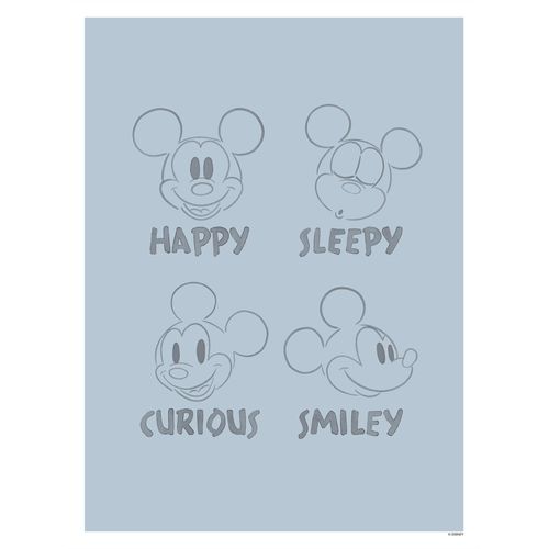 4055065196034 - Bild »Mickey Blue Emotions« Disney (1 St) Wandbild zur Dekoration im Kinderzimmer - ohne Rahmen