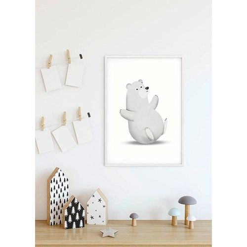 4055065154522 - KOMAR Poster Cute Animal Polar Bear Bilder Kinderzimmer Schlafzimmer Wohnzimmer Gr B H 50 cm x 70 cm Tiere 1 St bunt Poster
