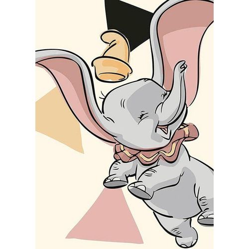 4055065160738 - KOMAR Poster Dumbo Angles Bilder Kinderzimmer Schlafzimmer Wohnzimmer Gr B H 50 cm x 70 cm Disney 1 St bunt Poster