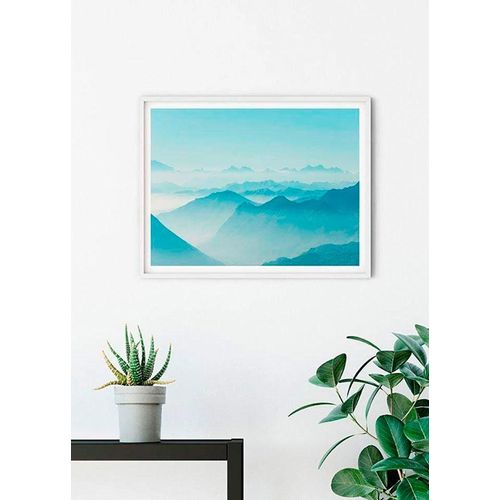 4055065155352 - KOMAR Poster Mountains View Bilder Kinderzimmer Schlafzimmer Wohnzimmer Gr B H 70 cm x 50 cm Natur 1 St bunt Poster