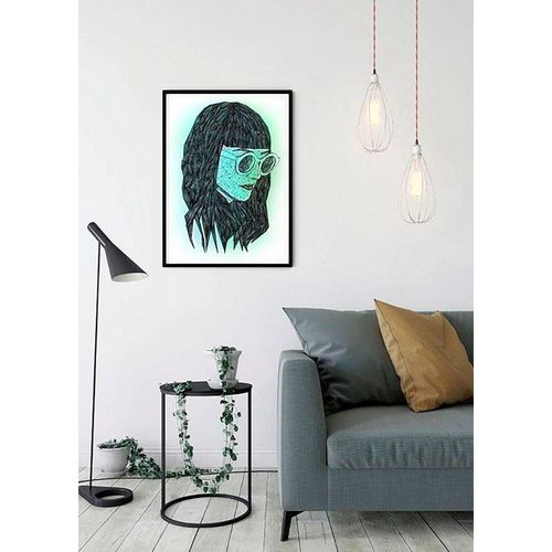 4055065153594 - KOMAR Poster Grid Green Bilder Kinderzimmer Schlafzimmer Wohnzimmer Gr B H 50 cm x 70 cm Porträts 1 St bunt Poster 4055065153594 - KOMAR Poster Grid Green Bilder Kinderzimmer Schlafzimmer Wohnzimmer Gr B H 50 cm x 70 cm Porträts 1 St bunt Poster