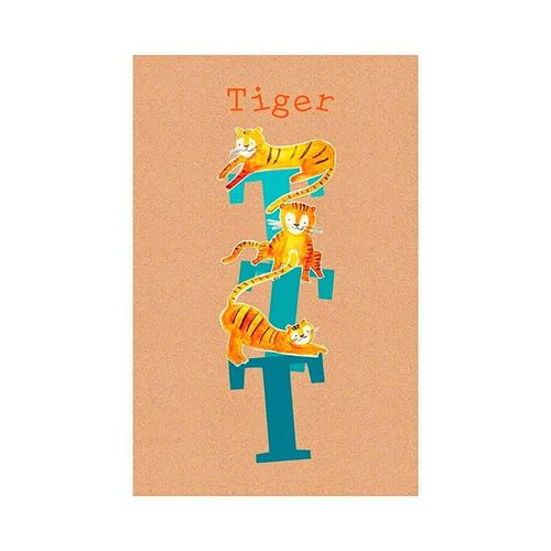 4055065155963 - KOMAR Poster ABC Animal T Bilder Kinderzimmer Schlafzimmer Wohnzimmer Gr B H 50 cm x 70 cm Buchstaben 1 St bunt Poster